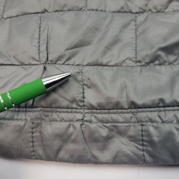 Patagonia Jacket Women Gray Nano Puff Hoody Full Zip Logo Primaloft Pocket M - Picture 13 of 16